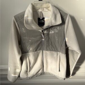 White/Grey North Face Denali